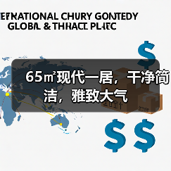 65㎡现代一居，干净简洁，雅致大气（图3）