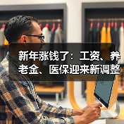 新年涨钱了:工资、养老金、医保迎来新调整(图2) 新年涨钱了:工资、养老金、医保迎来新调整(图2)