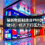 最新财新制造业PMI跌破50，经济下行压力凸显？（图1）
