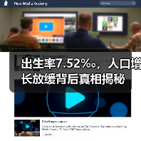 出生率7.52‰,人口增长放缓背后真相揭秘(图1) 出生率7.52‰,人口增长放缓背后真相揭秘(图1)