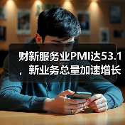 财新服务业PMI达53.1，新业务总量加速增长（图2）