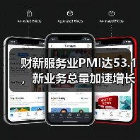 财新服务业PMI达53.1，新业务总量加速增长（图4）