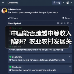 中国能否跨越中等收入陷阱?农业农村发展关键(图1) 中国能否跨越中等收入陷阱?农业农村发展关键(图1)