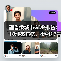 副省级城市GDP排名:10城破万亿,4城达7千亿(图1) 副省级城市GDP排名:10城破万亿,4城达7千亿(图1)