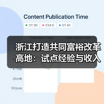 浙江打造共同富裕改革高地:试点经验与收入分配创新(图3) 浙江打造共同富裕改革高地:试点经验与收入分配创新(图3)