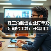 珠三角制造企业订单充足却招工难?开年用工缺口引热议(图1) 珠三角制造企业订单充足却招工难?开年用工缺口引热议(图1)