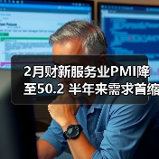 2月财新服务业PMI降至50.2 半年来需求首缩(图1) 2月财新服务业PMI降至50.2 半年来需求首缩(图1)