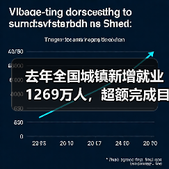 去年全国城镇新增就业1269万人，超额完成目标（图2）