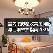 室内装修验收常见问题与后期维护指南2026（图1）