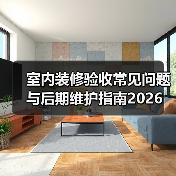 室内装修验收常见问题与后期维护指南2026（图3）