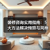装修咨询实用指南：5大方法解决预算与风格难题（图4）