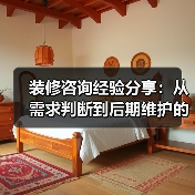 装修咨询经验分享：从需求判断到后期维护的5个实用方法（图1）
